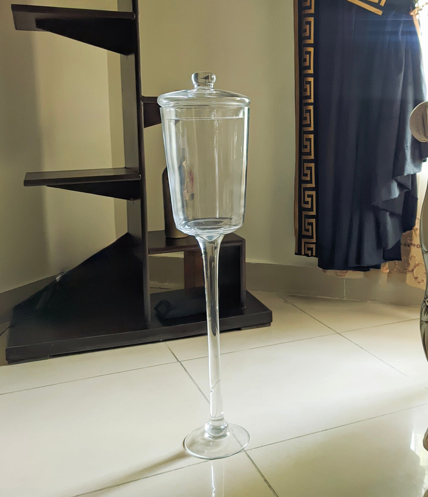 Tall Glass Apothecary Jar