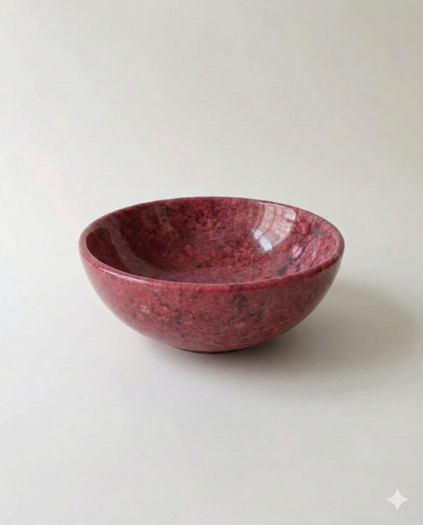 Ruby-red Marble bowl
