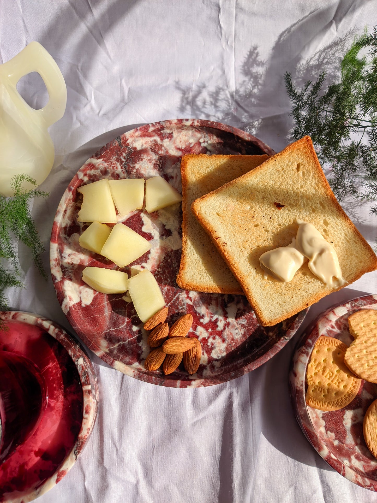 Rosso Levanto Marble Platter