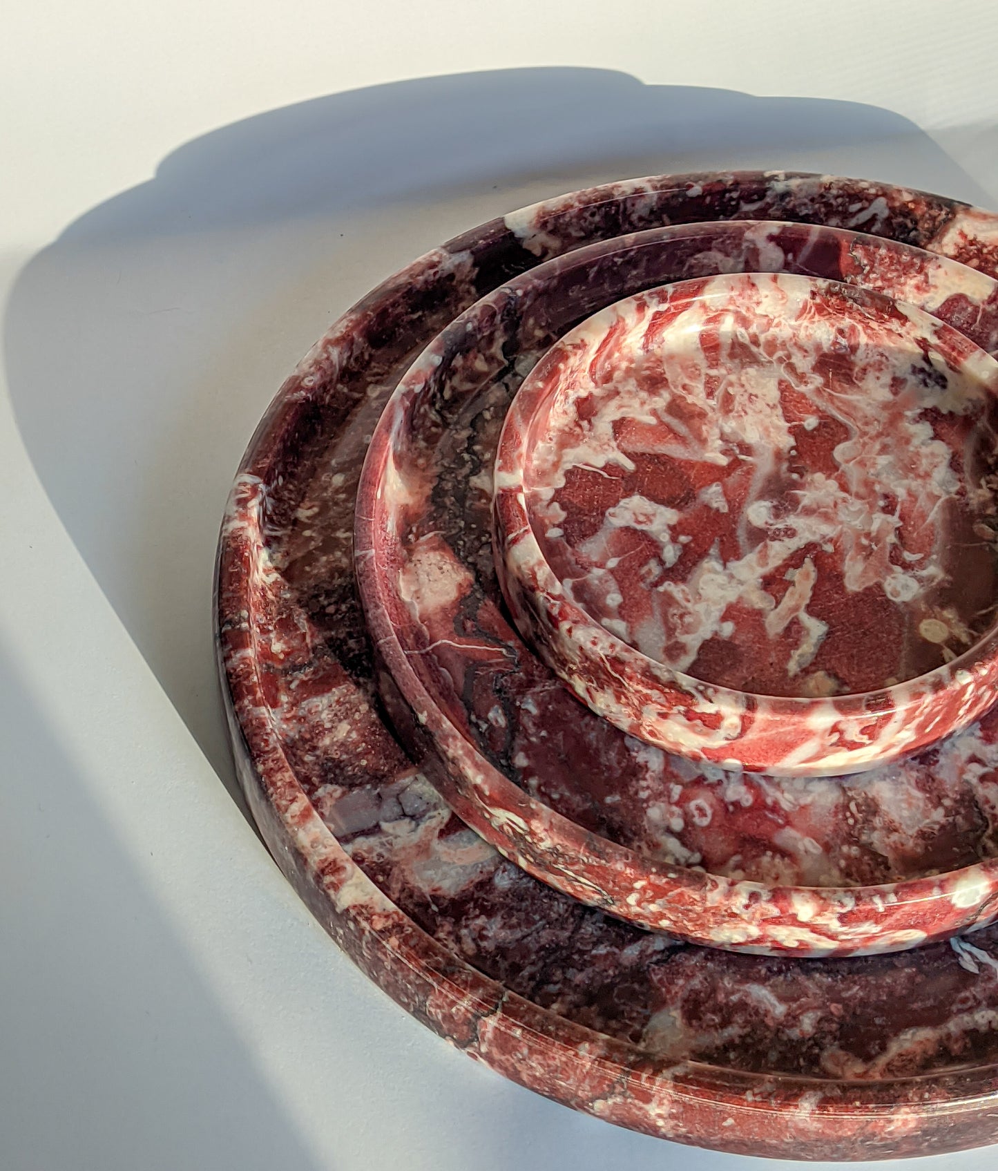 Rosso Levanto Marble Platter