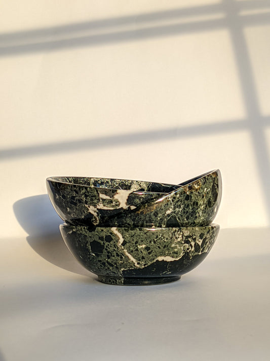 Zebra Black Marble Bowls