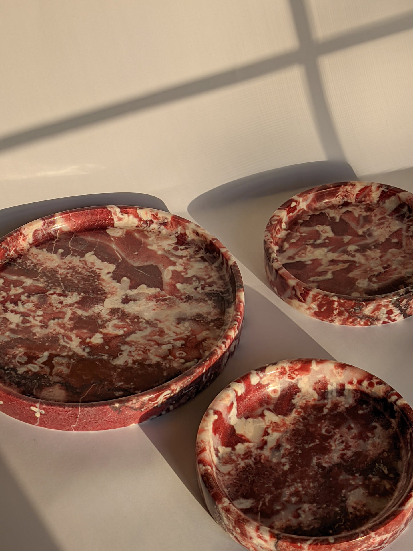 Rosso Levanto Marble Platter